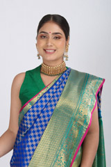 Blue And Green  Kanjeevaram Sareeuntitled (4 of 10)